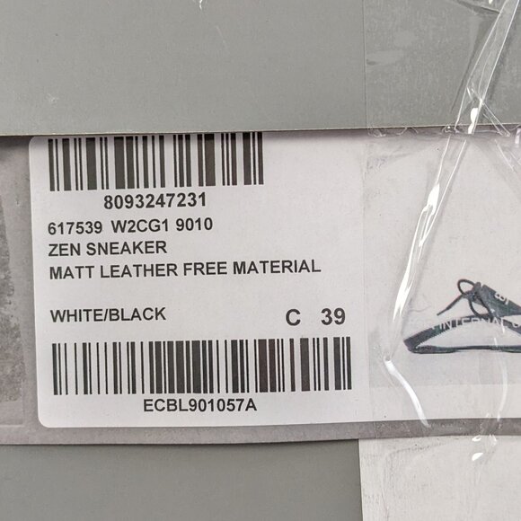 Balenciaga Zen Sneakers, White/Black, Men's 39 EU (US 6) - Picture 7 of 7
